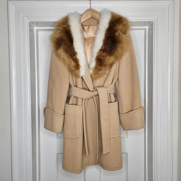 VTG 70s Country Pacer Coat with Fur Collar - Picture 15 of 15